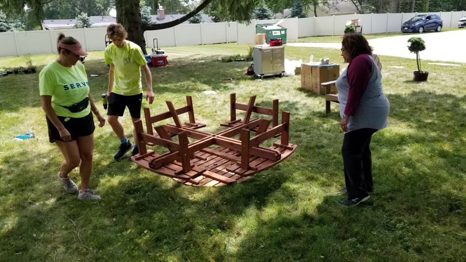 Caring Place's new meditation garden blossoms overnight for troubled clients